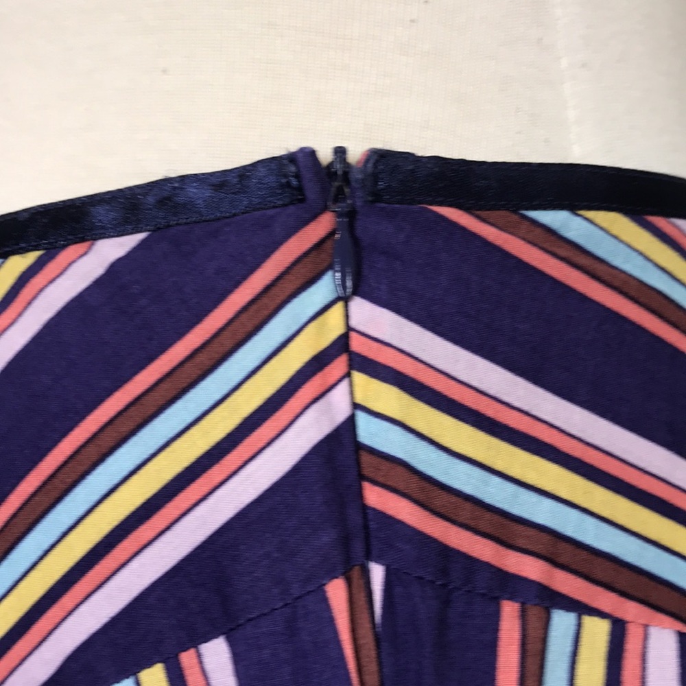 ANTHROPOLOGY TABITHA A-Line Cotton Skirt Stripes - Picture 4 of 6